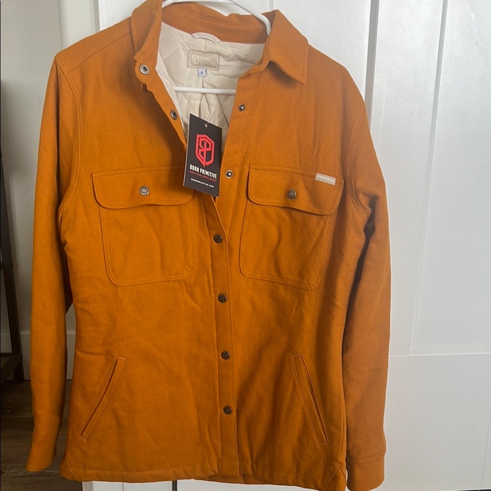 Born Primitive Orange Lightweight Shirt Jacket